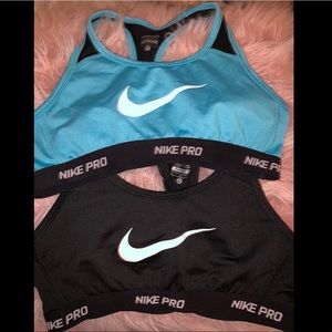 2 Nike Pro Youth L Sports Bras